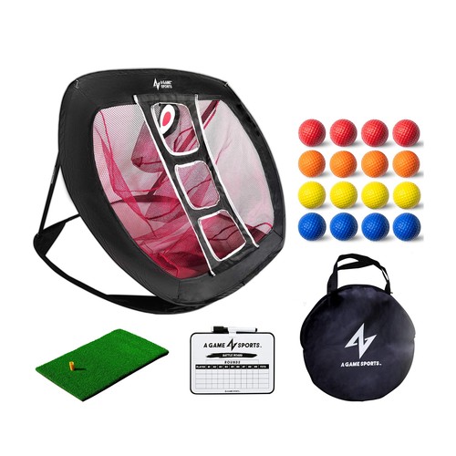 Golf chipping net with - with,